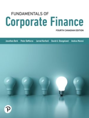 Solution Manual for Fundamentals of Corporate Finance Canadian Edition 4th Edition Berk