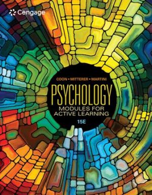 Test Bank for Psychology: Modules for Active Learning 15th Edition Coon