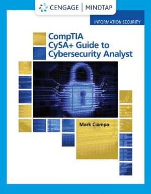 Test Bank for Ciampa's CompTIA CySA+ Guide to Cybersecurity Analyst 1st Edition Ciampa