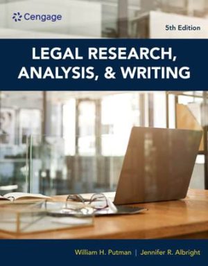 Test Bank for Legal Research Analysis and Writing 5th Edition Putman