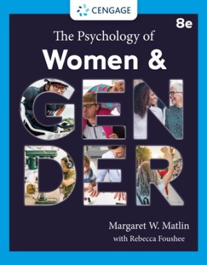 Test Bank for The Psychology of Women and Gender 8th Edition Matlin