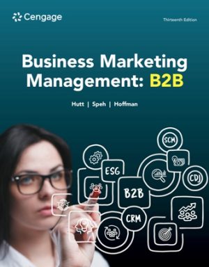Solution Manual for Business Marketing Management: B2B 13th Edition Hutt