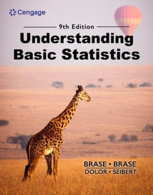 Test Bank for Understanding Basic Statistics 9th Edition Brase