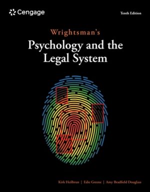 Test Bank for Wrightsman's Psychology and the Legal System 10th Edition Heilbrun