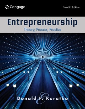 Test Bank for Entrepreneurship: Theory Process Practice 12th Edition Kuratko