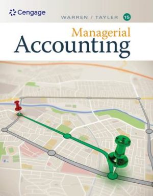 Test Bank for Managerial Accounting 15th Edition Warren
