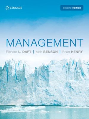 Solution Manual for Management 2nd Edition Daft