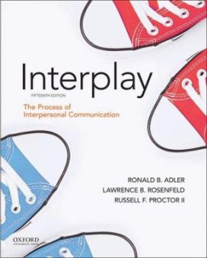 Test Bank for Interplay The Process of Interpersonal Communication 15/E Adler