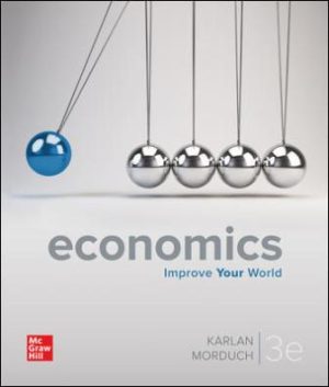 Test Bank for Economics 3/E Karlan
