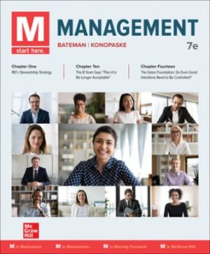 Test Bank for M: Management 7/E Bateman