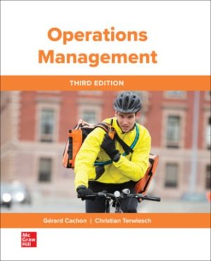 Solution Manual for Operations Management 3/E Cachon
