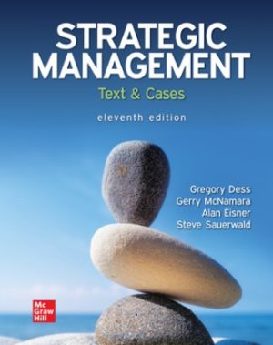 Solution Manual for Strategic Management: Text and Cases 11/E Dess