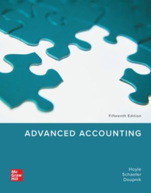 Solution Manual for Advanced Accounting 15th Edition Hoyle