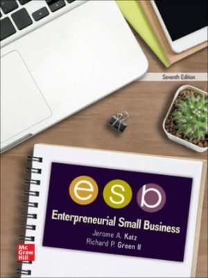Solution Manual for Entrepreneurial Small Business 7/E Katz