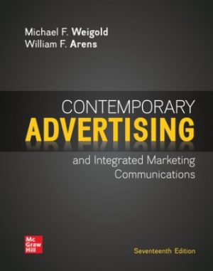 Test Bank for Contemporary Advertising 17/E Weigold