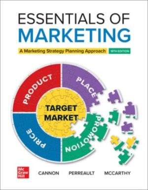 Solution Manual for Essentials of Marketing 18/E Cannon