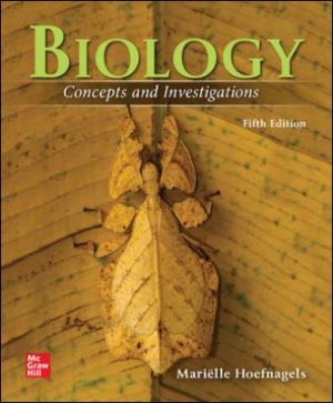Test Bank for Biology Concepts and Investigations 5/E Hoefnagels