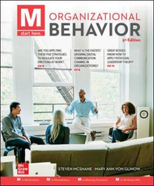 Test Bank for M Organizational Behavior 5/E McShane