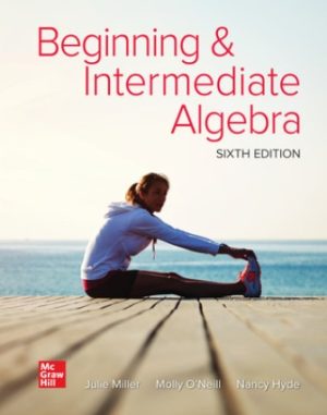 Solution Manual for Beginning and Intermediate Algebra 6/E Miller