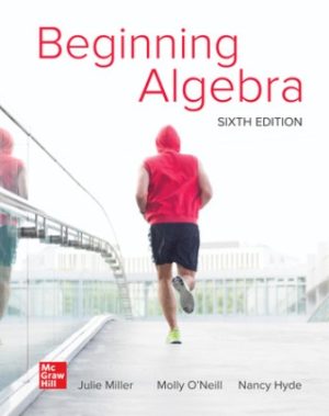 Solution Manual for Beginning Algebra 6/E Miller