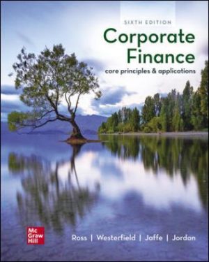 Solution Manual for Corporate Finance: Core Principles and Applications 6/E Ross