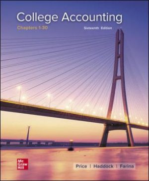 Solution Manual for College Accounting 16/E Price