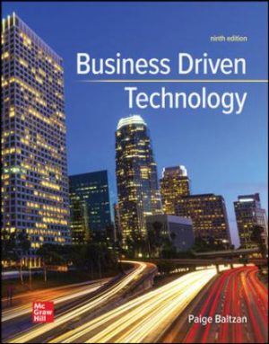 Test Bank for Business Driven Technology 9/E Baltzan