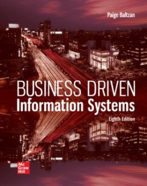 Solution Manual for Business Driven Information Systems 8/E Baltzan