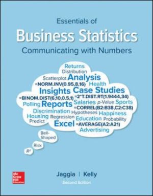 Test Bank for Essentials of Business Statistics 2/E Jaggia
