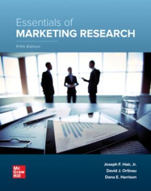 Test Bank for Essentials of Marketing Research 5/E Hair