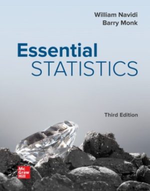 Test Bank for Essential Statistics 3/E Navidi