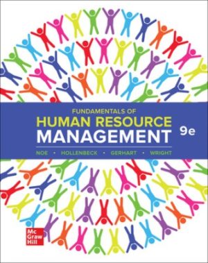 Test Bank for Fundamentals of Human Resource Management 9/E Noe
