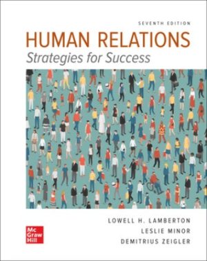 Solution Manual for Human Relations 7/E Lamberton