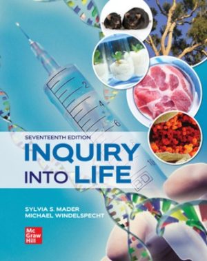 Test Bank for Inquiry into Life 17/E Mader