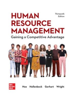 Solution Manual for Human Resource Management: Gaining a Competitive Advantage 13/E Noe