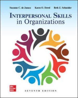 Test Bank for Interpersonal Skills in Organizations 7/E Janasz