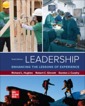 Test Bank for Leadership: Enhancing the Lessons of Experience 10/E Hughes
