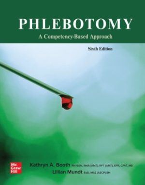 Solution Manual for Phlebotomy: A Competency Based Approach 6/E Booth