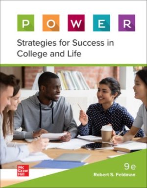 Test Bank for P.O.W.E.R. Learning: Strategies for Success in College and Life 9/E Feldman