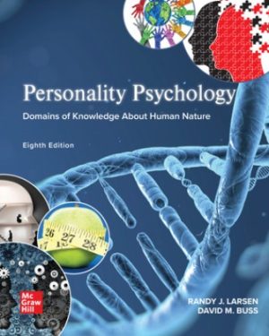 Test Bank for Personality Psychology: Domains of Knowledge About Human Nature 8/E Larsen