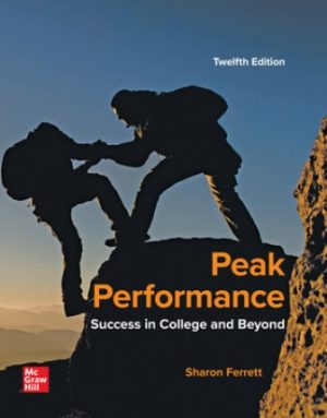 Test Bank for Peak Performance: Success in College and Beyond 12/E Ferrett