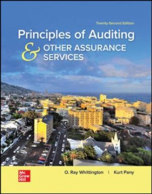 Test Bank for Principles of Auditing and Other Assurance Services 22/E Whittington