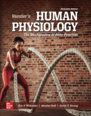Test Bank for Vander's Human Physiology 16/E Widmaier