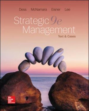 Solution Manual for Strategic Management: Text and Cases 9/E Dess