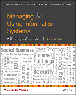 Test Bank for Managing and Using Information Systems: A Strategic Approach 6/E Pearlson