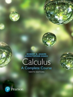 Test Bank for Calculus: A Complete Course 9/E Adams