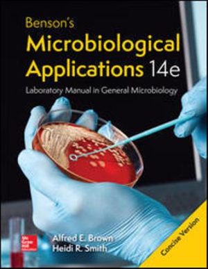 Solution Manual for Benson's Microbiological Applications Laboratory Manual--Concise Version 14/E Brown