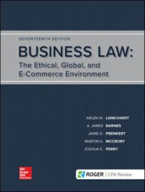 Solution Manual for Business Law 17/E Langvardt