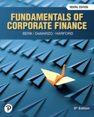 Solution Manual for Fundamentals of Corporate Finance 6/E Berk