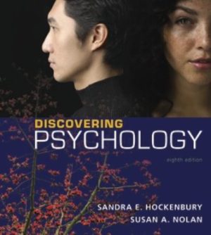 Test Bank for Discovering Psychology 8/E Hockenbury